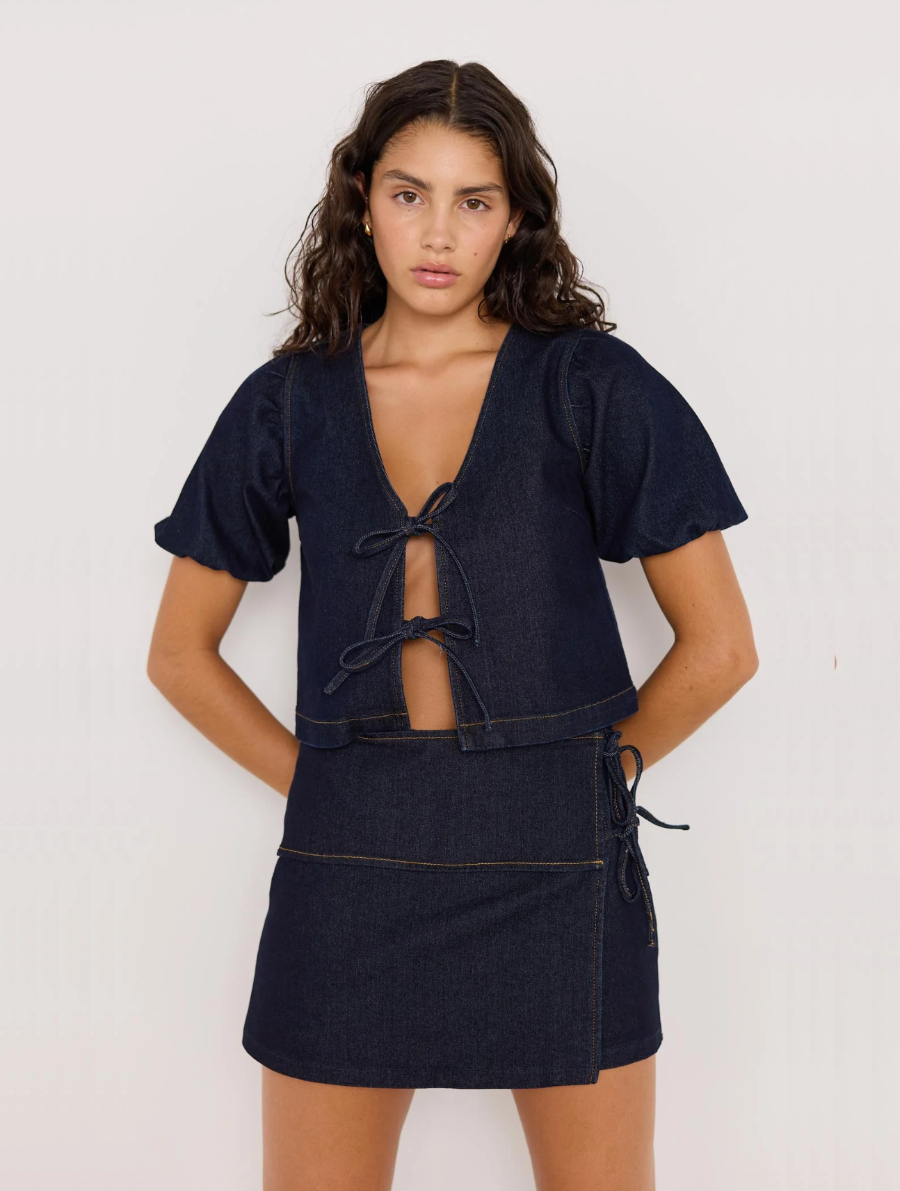 Raya Tie Front Top