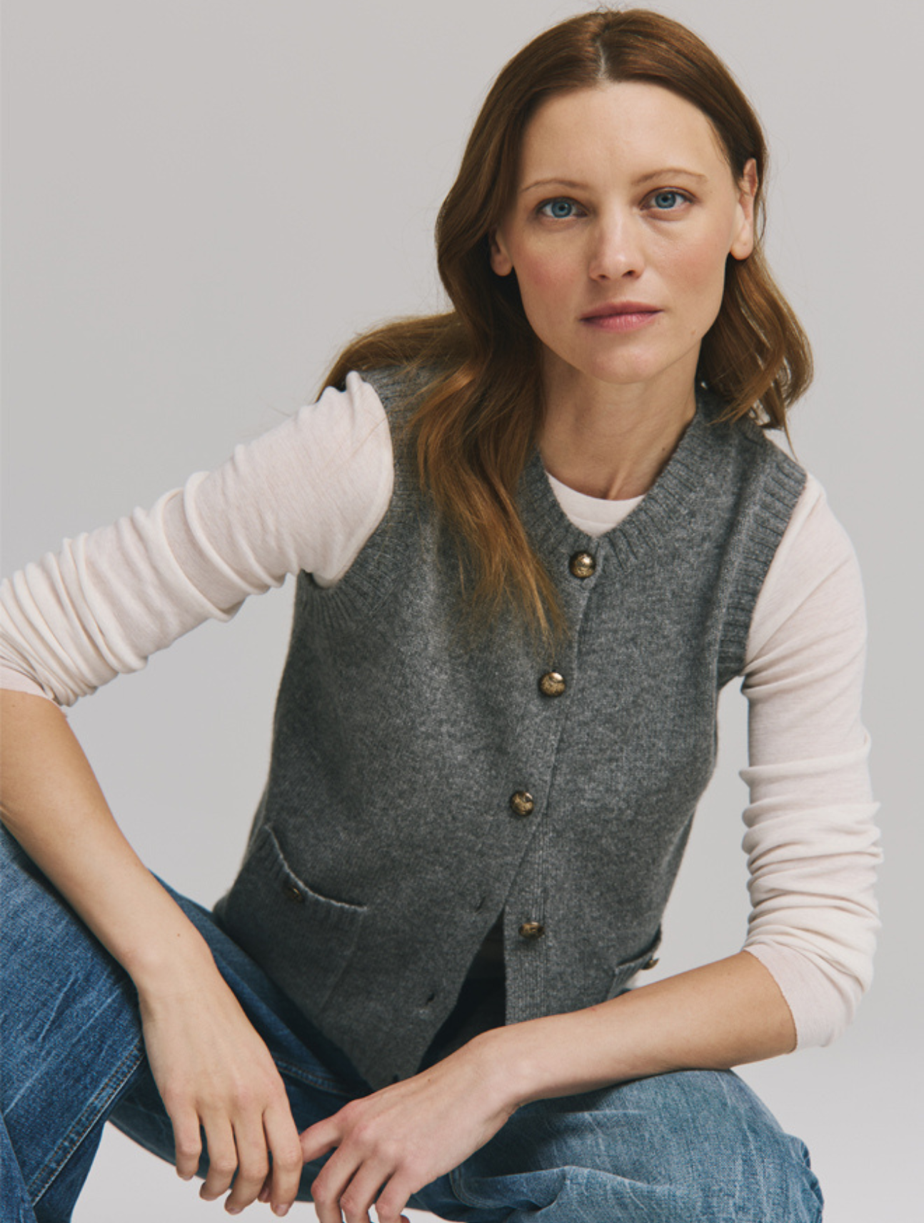 Button Front Vest